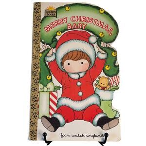 VTG 1996 Merry Christmas Baby Board Book by Joan Walsh Anglund, Golden Book